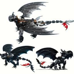 1026 PCS Mysterious Creature Dragon Model Puzzle Building Blocks - Hobbyist Collectibles ornaments & Decorations - Perfect Gifts