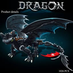 1026 PCS Mysterious Creature Dragon Model Puzzle Building Blocks - Hobbyist Collectibles ornaments & Decorations - Perfect Gifts