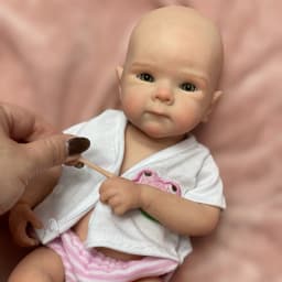 Can Open Mouth 33cm Bettie Solid Silicone Bebe Reborn Girl With 2 Sets Outfits 3D Painted Skin Soft Reborn Doll For Kid's Gift