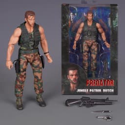 New Predator Dutch 30th Anniversary Edition Action Figure Collectible Model With 4 Styles Rich Accessories Movable Joints Gift