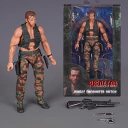 New Predator Dutch 30th Anniversary Edition Action Figure Collectible Model With 4 Styles Rich Accessories Movable Joints Gift