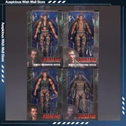 New Predator Dutch 30th Anniversary Edition Action Figure Collectible Model With 4 Styles Rich Accessories Movable Joints Gift