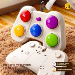 Rhythm Light Chase Game Dual Mode Sensory Toy Rechargeable Reaction Game LED Music Light Matching Family Fun Stress Relief