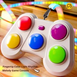 Rhythm Light Chase Game Dual Mode Sensory Toy Rechargeable Reaction Game LED Music Light Matching Family Fun Stress Relief