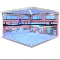 1/18 1/24 1/32 1/64 Scale LED Lighted Parking Lot Display Multi-Scale Car Garage Diorama for Hot Wheels & Matchbox Collection