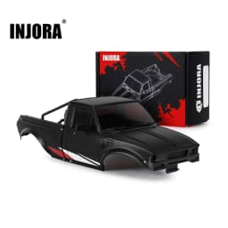 INJORA IR60 Pickup Hard Body Shell with Bed Rack for 1/18 RC Crawler TRX4M Defender Bronco