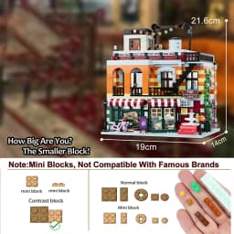 Creative Mini City MOC Central Perk Big Bang Theory Modular Buildings Blocks Friends House Assembly Decor Toys For Adults Gifts