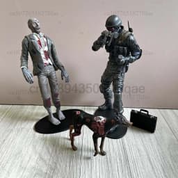Redfield Hunk Zombie With Dog Licker And Walker Chris Redfield Biohazard Executioner Majini Action Figure Model Toys Room Decor