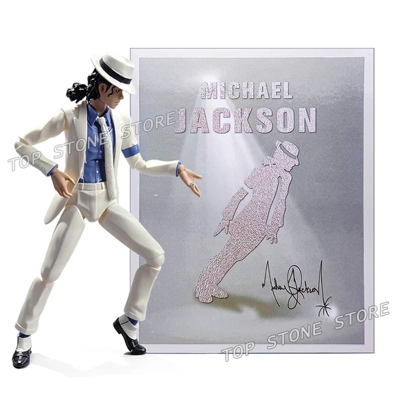 SHF Michael Jackson Action Figure Smooth Criminal Moonwalk Jackson Figures 16cm PVC Collection Movable Figurine Model Toys