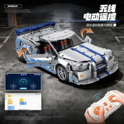 Technical Racing Sport Car GTR Model Building Blocks City Mechanical Speed Vehicle Supercar Brick Puzzle Toys Kid Adult Gift