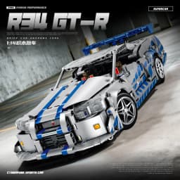 Technical Racing Sport Car GTR Model Building Blocks City Mechanical Speed Vehicle Supercar Brick Puzzle Toys Kid Adult Gift