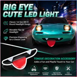 LDRC Upgraded LD1804 1:18 MX-5 RWD RC Drift Car Gyro Stabilization LED Headlight Funny Tongue 2.4G Remote Control Toy Car Gift