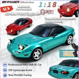 LDRC Upgraded LD1804 1:18 MX-5 RWD RC Drift Car Gyro Stabilization LED Headlight Funny Tongue 2.4G Remote Control Toy Car Gift