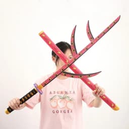 104cm Demon Slayer Shinobu Katana Kimetsu No Yaiba Tanjirou Cosplay Schwert Ninja Knife Real Japanese Samurai Sword Toy Gift
