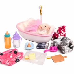 5 Inch Silicone Piglet Soft Cute Mini Realistic Animals with Accessories Lifelike Reborn Newborn Pig Doll Decompression Toy Gift