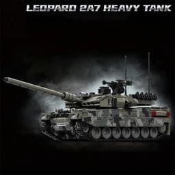 1007pcs Military Series Building Blocks Model War Leopard 2A7 Heavy Tank Bricks Sets WW2 Creative Toys Adult Gifts Room Decor