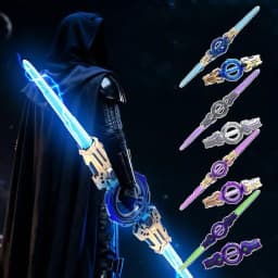 Outdoor Toy Bright Rotate Sword Multi-Color Flash LED Light Shine Cosplay Sword Toy Party Family Interactive Toy For Kids Adult