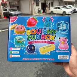 A Set Maltose Squishy Stress Relief Toys Set Soft Squeeze Fidget Toy Box Pack Cute Slow Rebound Decompression Toy Gift for Adult