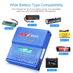 Imax B6 AC RC Charger 80W B6AC 6A Balance Charger Digital LCD Screen Li-ion LiFe Nimh Nicd PB Lipo Battery Discharger