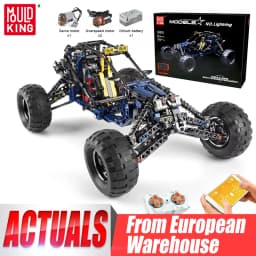 Mould King 18018 Technical Car Toys The MOC-3028 APP&RC Motorized Blue Lightning Buggy Model Building Blocks Bricks Kids Gifts