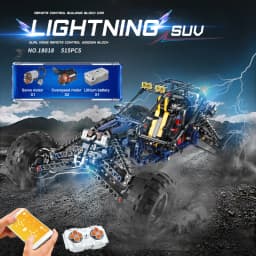 Mould King 18018 Technical Car Toys The MOC-3028 APP&RC Motorized Blue Lightning Buggy Model Building Blocks Bricks Kids Gifts
