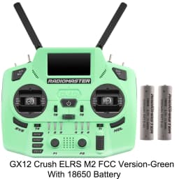 Radiomaster GX12 Crush 1000HZ 3D Digital CNC Hall Gimbal Dual Band Antenna Emini XROSSBAND EXpressLRS Radio Controller