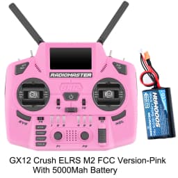 Radiomaster GX12 Crush 1000HZ 3D Digital CNC Hall Gimbal Dual Band Antenna Emini XROSSBAND EXpressLRS Radio Controller