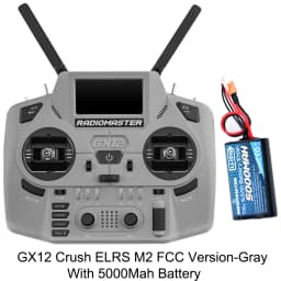 Radiomaster GX12 Crush 1000HZ 3D Digital CNC Hall Gimbal Dual Band Antenna Emini XROSSBAND EXpressLRS Radio Controller