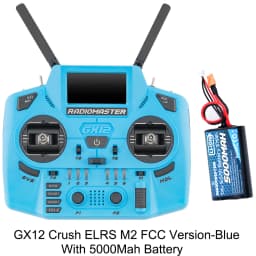 Radiomaster GX12 Crush 1000HZ 3D Digital CNC Hall Gimbal Dual Band Antenna Emini XROSSBAND EXpressLRS Radio Controller
