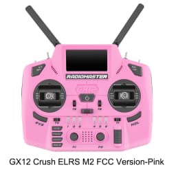 Radiomaster GX12 Crush 1000HZ 3D Digital CNC Hall Gimbal Dual Band Antenna Emini XROSSBAND EXpressLRS Radio Controller