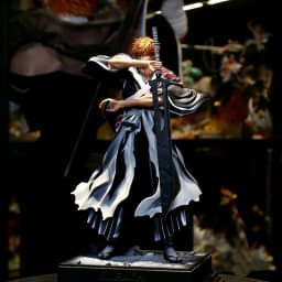 35cm Bleach Dual Blades Ichigo Kurosaki Figure Thousand-Year Blood War Anime Statue Desktop Ornament Collect Model Toy Boys Gift