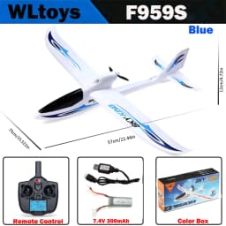 Wltoys F959S 2.4G 3CH RC Airplane With Gyro Sky King Fixed Plane Push-speed Glider RTF Version For Kids And Adults Gift