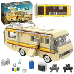 360Pcs Movie MOC Breaking Bad RV Bus Car Model Building Blocks Edacational Brick Toys for Children Birthday Gift
