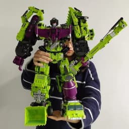 6 IN 1 NBK 42CM Devastator Toy Transformation KO Robot Car combination Action Figure excavator Blender Model NO BOX