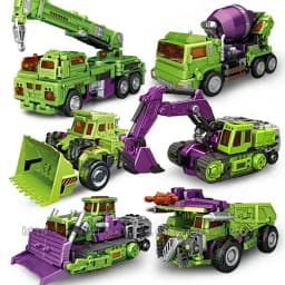 6 IN 1 NBK 42CM Devastator Toy Transformation KO Robot Car combination Action Figure excavator Blender Model NO BOX