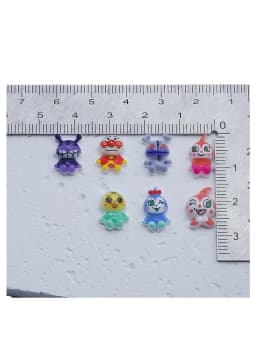 100pcs Cartoon for Anpanman Nail Accessories Cute Resin Wearing Armor Accessories Cream Gel DIY Accessories 