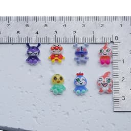 100pcs Cartoon for Anpanman Nail Accessories Cute Resin Wearing Armor Accessories Cream Gel DIY Accessories 