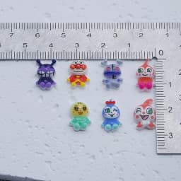 100pcs Cartoon for Anpanman Nail Accessories Cute Resin Wearing Armor Accessories Cream Gel DIY Accessories 