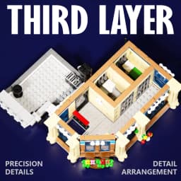 Town Police Station with 6 Figures Modular Buildings Blocks City Center Street View Apartment Store Architecture Brick Model Kit Toy Adults DIY Gift 3111PCS