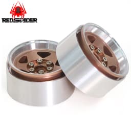 RC Rims 4pcs 1.9 Inch Beadlock RC Wheel Rim Set Wheel Hub for 1:10 RC Crawler Axial SCX10 II 90046 SCX10 III AXI03007 TRX4 D90
