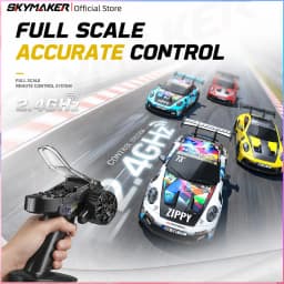 JXC PO4302 1:43 Mini High Speed 4WD RC Drift Racing Car 2.4G 20KM/H Full Proportional Throttle 8‑Color LED Light Hobby Toy Gift