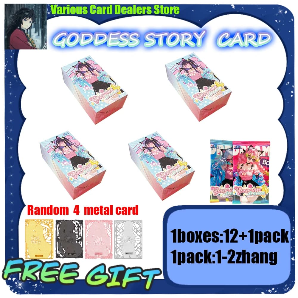 2026 Latest “Gorgeous Dream” Game Collectible Cards Goddess Wife Waifu Booster Box CCG ACG Doujin Toys Hobby Gift