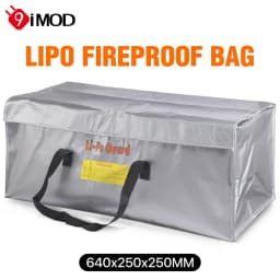 9IMOD Lipo Guard Safety Bag Fireproof Explosion-Proof Portable Lipo Safety Bag 640*250*250mm for RC FPV Racing Drone Car Battery