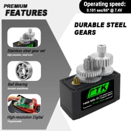 PTK 7455MG-D servo 12g Digital Servo Metal Gear for EPP F3P Glider RC Model Car Helicopter Airplane Hitec HS-65 same level