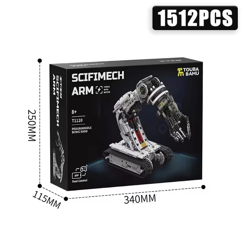Technical 1512Pcs Science Fiction Programming Robotic Arm Building Blocks High Tech Engineering Car Bricks Toys Kids Adult Gift