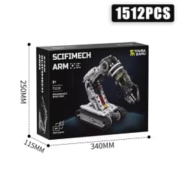 Technical 1512Pcs Science Fiction Programming Robotic Arm Building Blocks High Tech Engineering Car Bricks Toys Kids Adult Gift
