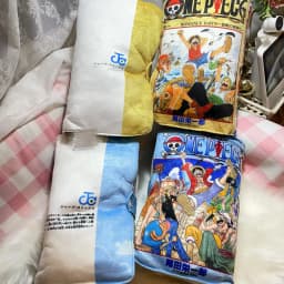 One Piece Manga Book Plush Pillow Soft Stuffed Cushion with Luffy Manga Cover Inner Page Print Gift Anime Fans Room Decor