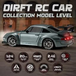 1/24 RC Drift Racing Car 4WD High Speed Remote Control Electric Model Toy Car Perfect Choice For Boys Children Holiday Gifts