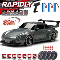 1/24 RC Drift Racing Car 4WD High Speed Remote Control Electric Model Toy Car Perfect Choice For Boys Children Holiday Gifts