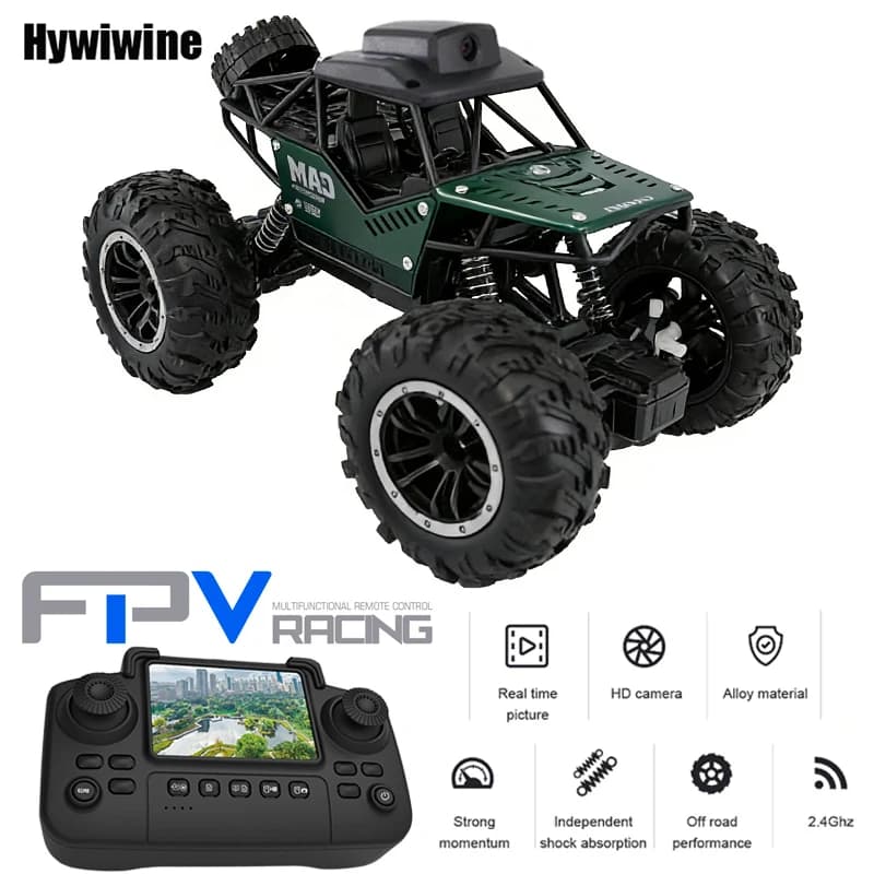 2.4G FPV RC Car With LCD Remote Camera Real Time Transmission High Speed Remote Control Car Support Take Photos Electric Toys